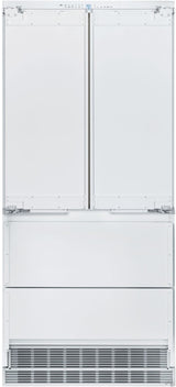 Liebherr HC-2082 LI-36"CUSTOM FINISH BTM MNT REF/FRZ sleek bottom mount refrigerator and freezer, luxury appliances.