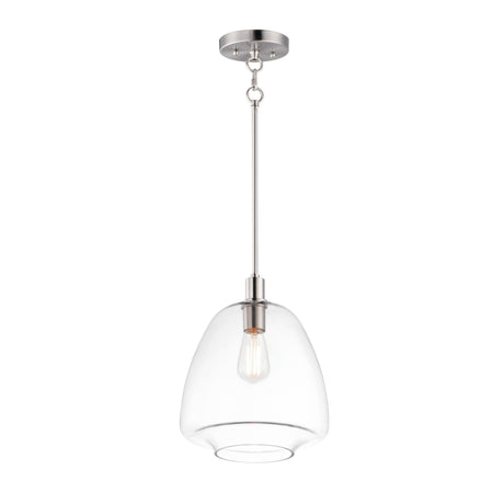 Maxim Lighting 11116CLSN - Babylon 1-Light Pendant featuring clear glass shade, ideal for kitchen overstock appliances.