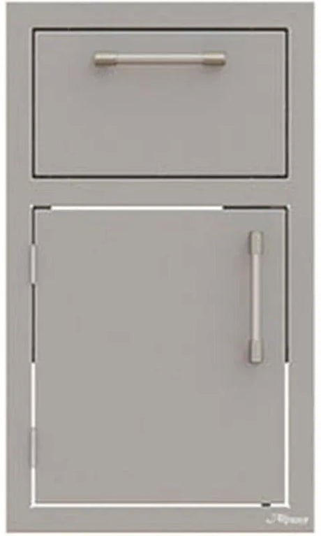 Alfresco 16 Inch Stainless Steel Door and Drawer Combo AXEDDRLSC for luxury appliances storage needs.