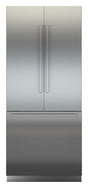 Liebherr MCB-3652 36" Monolith, French Door, Built-in Bottom Mount Refrigerator/Freezer, BioFresh