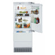 Liebherr HC-1550 LI-30"CUSTOM FINISH BTM MNT REF/FRZ with organized fresh food and beverages inside.