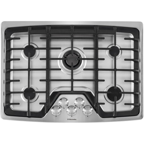 Electrolux EW30GC60PS - 30″ Stainless Gas Cooktop with 5 Sealed Burners, ideal for luxury appliances sale.
