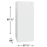 Frigidaire FFUE1626AW Upright Freezer (Open Box / Scratch & Dent)