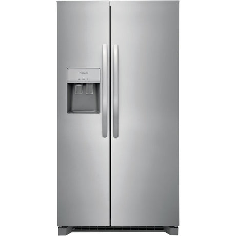 Frigidaire FRSS2623AS - 25.6 Cu. Ft. Side-by-Side Refrigerator – Stainless Steel - ideal for appliance liquidation and overstock appliances.