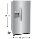 Frigidaire FRSS2623AS Side-by-Side Refrigerator