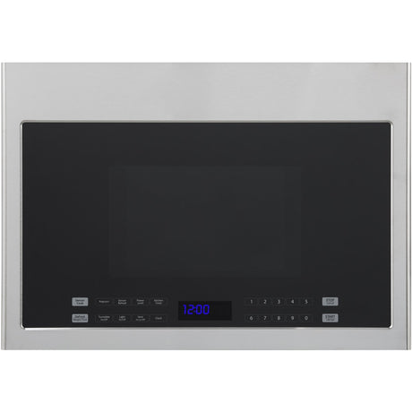Haier HMV1472BHS 24 Inch Over-the-Range Microwave with Sensor Cooking, LED Lighting, Charcoal Filter, 1,000 Watts, 300 CFM Ventilation.