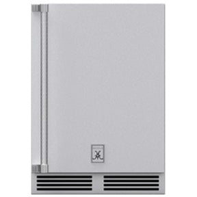 Hestan GRWSR24 - OUTDOOR DUAL ZONE REFRIGERATOR WITH WINE, SOLID DOOR, WITH LOCK, RIGHT HINGED, 24".