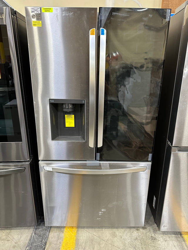 LG LRFOC2606S 26 cu. ft. Smart InstaView® Counter-Depth Max French Door Refrigerator in stainless steel