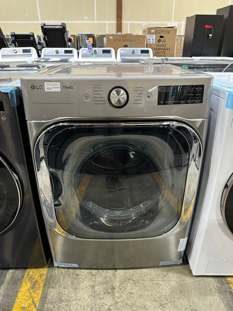 LG DLEX8980V  9.0 cu. ft. Mega Capacity Smart wi-fi Enabled Front Load Electric Dryer with TurboSteam™ and Built-In Intelligence on display