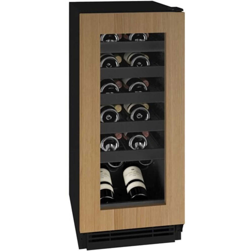 Sleek built-in wine cooler showcasing premium wine bottles, ideal for luxury appliance sales and appliance liquidation.
