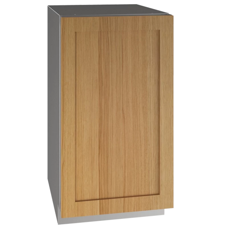 U-Line UHRE518-IS01A UL-SOLID REF 18" REV HINGE INTGR 115V built-in refrigerator with wood panel door design