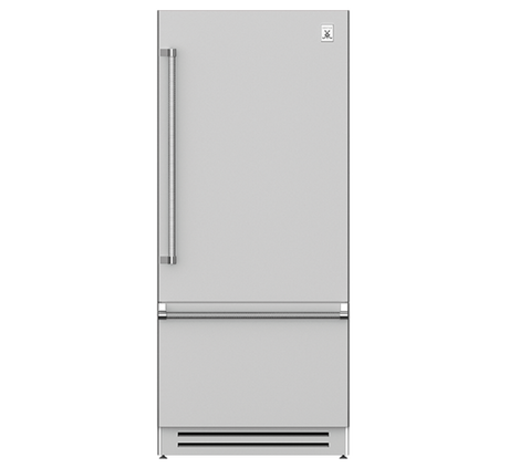 Hestan KRBR36 - REFRIGERATOR, BOTTOM MOUNT, BOTTOM COMPRESSOR, RIGHT HINGED, 36" in stainless steel finish.