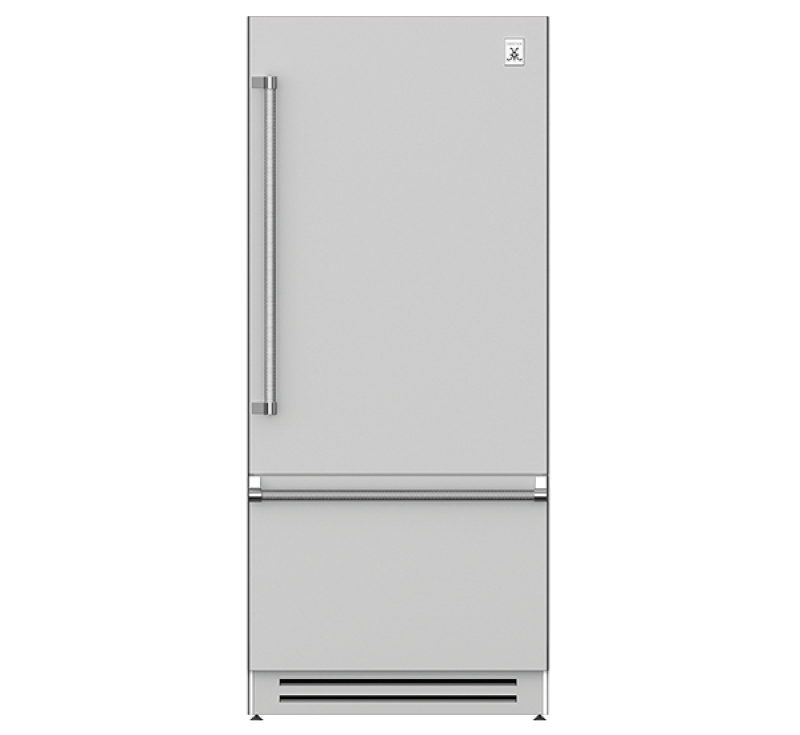 Hestan KRBR36 - REFRIGERATOR, BOTTOM MOUNT, BOTTOM COMPRESSOR, RIGHT HINGED, 36" in stainless steel finish.