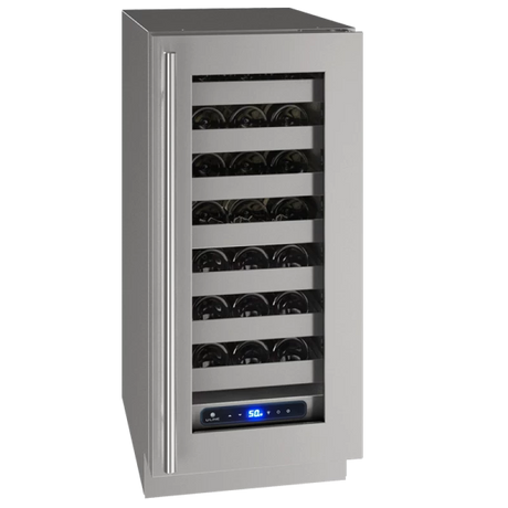 U-Line UHWC515-SG01A UL-WINE CAPTAIN 15" REV HG STAINLESS115V wine cooler for premium appliance liquidation.