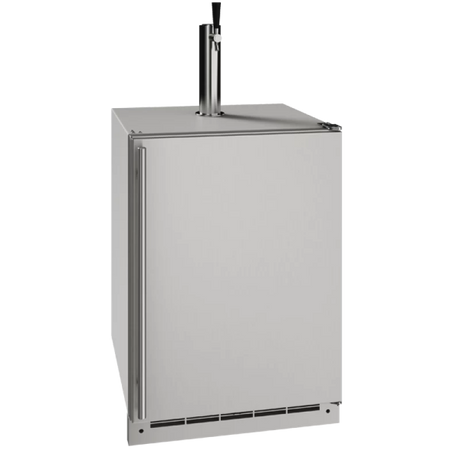 U-Line UOKR124-SS01A UL-OUTDOOR SOLID KEG/REF 24" REV H SS appliance for outdoor use with keg tap.