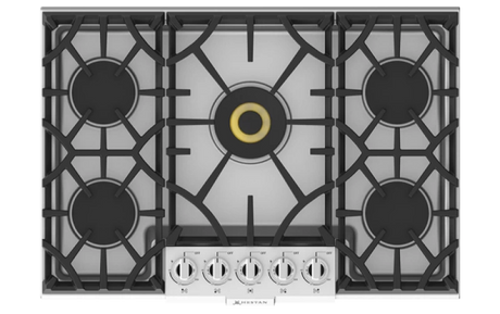 Hestan KGC30 - COOKTOP, GAS, 30" with five burners and stainless steel design for premium cooking experience.