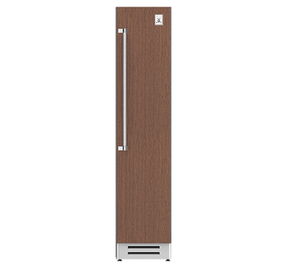 Hestan KFCR18OV - FREEZER COLUMN, RIGHT HINGED, 18" (OVERLAY) elegant design with wood finish and sleek handle.