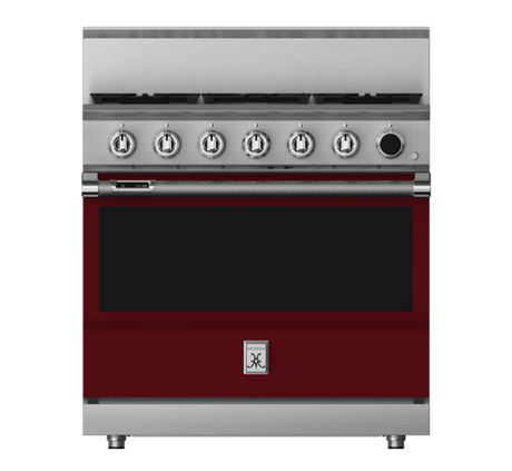 Hestan KRDS365LPBG 36 Inch Freestanding Gas Range with 5 Sealed Burners, 5.8 cu.ft. Total Oven Capacity, Continuous Grates LP