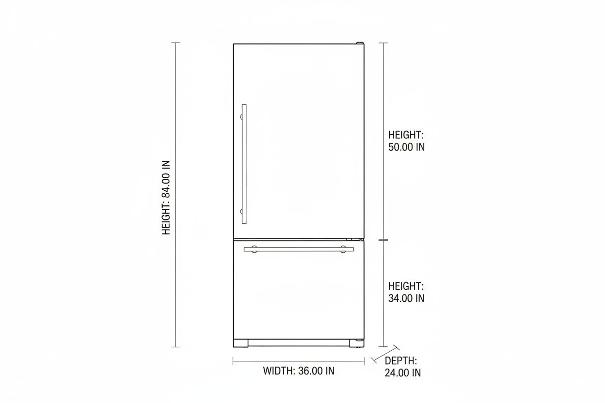 Built-In Bottom Freezer Refrigerator